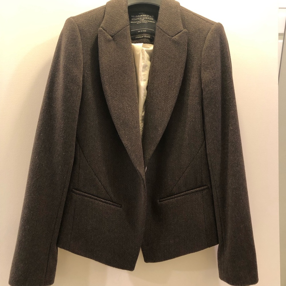 ALLSAINTS “Canonbury Jacket” Wool-blend Blazer - sz US 8 - Picture 3 of 11
